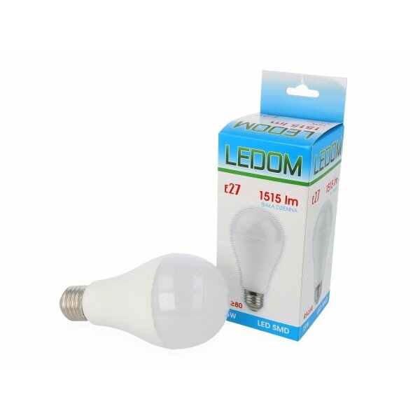 LEDOM E27 A65 Leuchtmittel 15W Warmweiß 3000K / Neutralweiß 4000K SMD LED Ra 80 Ersetzt 150W 220-240V Glühlampe Ø60mm Energiesparlampe