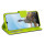 cofi1453® Buch Tasche "Fancy" kompatibel mit SAMSUNG GALAXY M21 (M215F) Handy Hülle Etui Brieftasche Schutzhülle mit Standfunktion, Kartenfach Blau-Grün