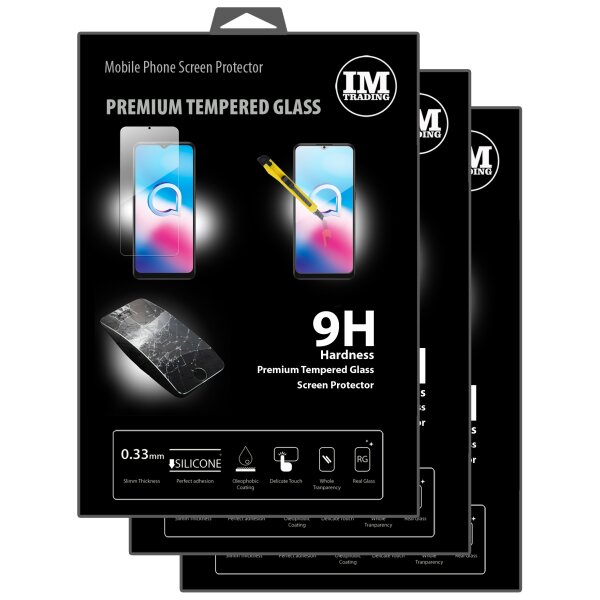 cofi1453 3X Panzer Schutz Glas 9H Tempered Glass Display Schutz Folie Display Glas Screen Protector kompatibel mit Alcatel 3X ( 2020 )