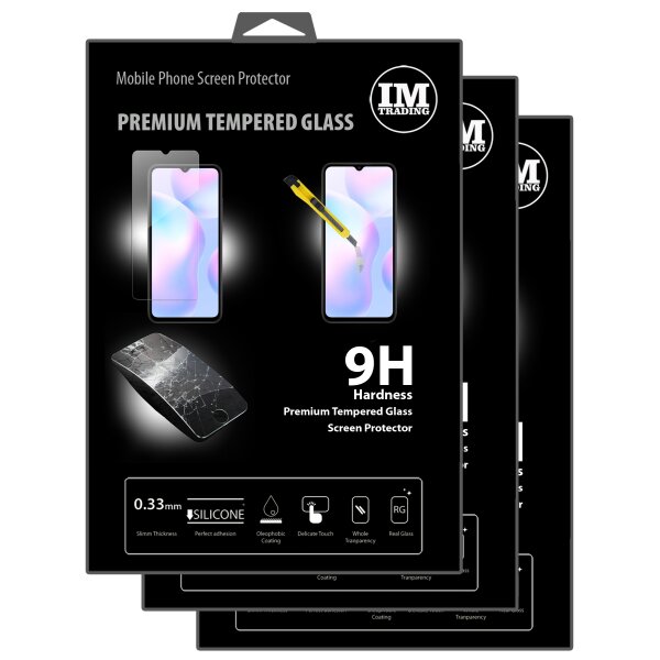 cofi1453 3X Panzer Schutz Glas 9H Tempered Glass Display Schutz Folie Display Glas Screen Protector kompatibel mit XIAOMI REDMI 9A