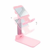 Faltbare Tischhalterung Universal Desktop Halterung Tisch Ständer Handystand Tablet Halter in Pink