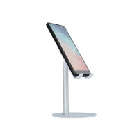 Handyhalterung Universal Desktop Halterung Tisch Ständer Handystand Tablet Halter kompatibel mit Smartphones in Silber