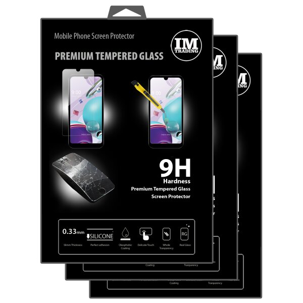 cofi1453 3X Panzer Schutz Glas 9H Tempered Glass Display Schutz Folie Display Glas Screen Protector kompatibel mit LG K31