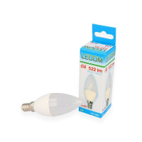 1x LEDOM LED-Lampe 6W E14 C37 LED Leuchtmittel Kerzenform...