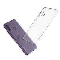 Handy 9H Schutzglas Displayschutz + Silikon Schutzhülle Cover Case Schale Tasche TPU Transparent kompatibel mit realme 6 Pro