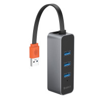 Baseus 3x USB 3.2 Gen 1 HUB / externer Netzwerkadapter...
