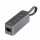 Baseus 3x USB 3.2 Gen 1 HUB / externer Netzwerkadapter Netzwerkkarte USB 3.2 Gen 1 1000Mbps Gigabit Ethernet grau