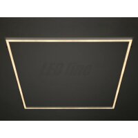 LED Rahmenbeleuchtung Panel 40W 59,5 x 59,5 cm Rahmen Beleuchtet Warmweiß 2700K 3400lm Ultraslim (11mm ) inkl. Trafo [Energieklasse A+] ( Nur Rahmen )