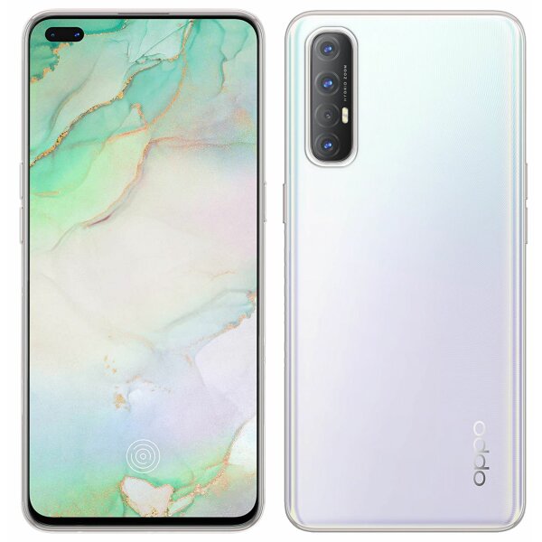 cofi1453® Silikon Hülle Basic kompatibel mit Oppo Reno 3 Pro Case TPU Soft Handy Cover Schutz Transparent