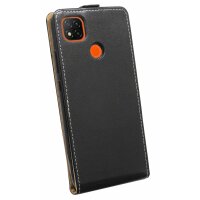 cofi1453® Flip Case kompatibel mit XIAOMI REDMI 9C Handy Tasche vertikal aufklappbar Schutzhülle Klapp Hülle Schwarz