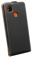 cofi1453® Flip Case kompatibel mit XIAOMI REDMI 9C Handy Tasche vertikal aufklappbar Schutzhülle Klapp Hülle Schwarz