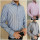 Megaman Langarmhemd Herren gestreift designer Premium Hemd Slim-Fit Business Hochzeit Shirt Hemden Größe