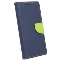 cofi1453® Buch Tasche "Fancy" kompatibel mit SAMSUNG GALAXY NOTE 20 (N980F) Handy Hülle Etui Brieftasche Schutzhülle mit Standfunktion, Kartenfach Blau-Grün