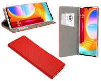 cofi1453® Buch Tasche "Smart" kompatibel mit LG VELVET Handy Hülle Etui Brieftasche Schutzhülle mit Standfunktion, Kartenfach