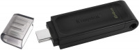 Kingston DataTraveler DT70 (64 GB) USB-C Typ-C 3.2 Flash Drive USB Stick Externer Speicher U Disk Memory Stick schwarz