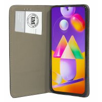 cofi1453 Buch Tasche "Smart" kompatibel mit SAMSUNG GALAXY M31S ( M317F ) Handy Hülle Etui Brieftasche Schutzhülle mit Standfunktion, Kartenfach