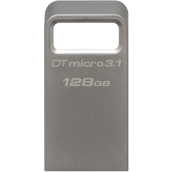 Kingston DataTraveler Micro 3.1 DTMC3/128GB Kleines Format USB 3.1 Speicherstick silber