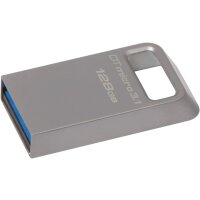 Kingston DataTraveler Micro 3.1 DTMC3/128GB Kleines Format USB 3.1 Speicherstick silber