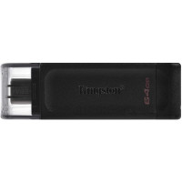 Kingston DataTraveler DT70 (128 GB) USB-C Typ-C 3.2 Flash Drive USB Stick Externer Speicher U Disk Memory Stick schwarz