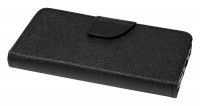 cofi1453® Buch Tasche "Fancy" kompatibel mit iPhone 12 Mini Handy Hülle Etui Brieftasche Schutzhülle mit Standfunktion, Kartenfach Schwarz