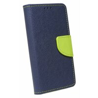 cofi1453® Buch Tasche "Fancy" kompatibel mit iPhone 12 Handy Hülle Etui Brieftasche Schutzhülle mit Standfunktion, Kartenfach Blau-Grün