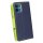 cofi1453® Buch Tasche "Fancy" kompatibel mit iPhone 12 Handy Hülle Etui Brieftasche Schutzhülle mit Standfunktion, Kartenfach Blau-Grün