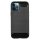 cofi1453® Silikon Hülle Bumper Carbon kompatibel mit iPhone 12 Pro Case TPU Soft Handyhülle Cover Schutzhülle Schwarz