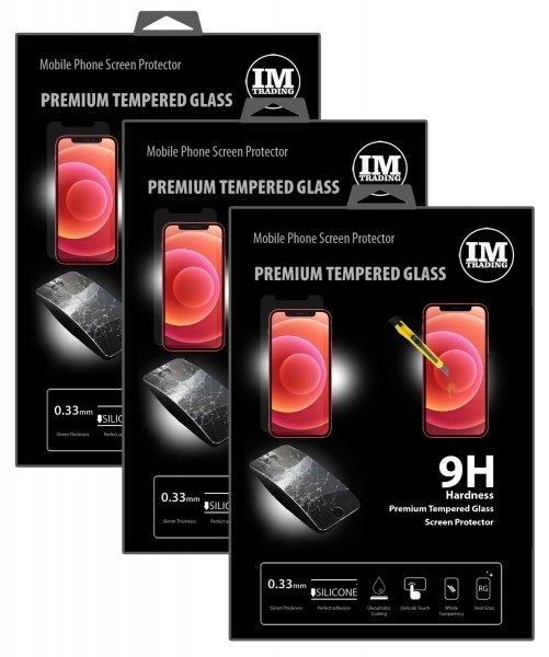 cofi1453 3X Panzer Schutz Glas 9H Tempered Glass Display Schutz Folie Display Glas Screen Protector kompatibel mit iPhone 12 Pro Max