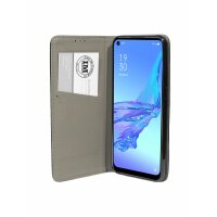 cofi1453® Buch Tasche "Smart" kompatibel mit OPPO A53 Handy Hülle Etui Brieftasche Schutzhülle mit Standfunktion, Kartenfach