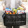 Ugreen Kfz Multifunktionswagen Tragbar Organizer 55L Wasserdicht Aufbewahrung Box Auto Kofferaum Tasche mit Deckel für Auto in Schwarz