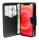 cofi1453® Buch Tasche "Fancy" kompatibel mit iPhone 12 Pro Handy Hülle Etui Brieftasche Schutzhülle mit Standfunktion, Kartenfach Schwarz