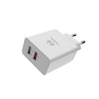 Mcdodo 23W 2x USB Wandladegerät Quick Charge 3.0 Dual Comm Ladegerät Netzteil für Handys weiß