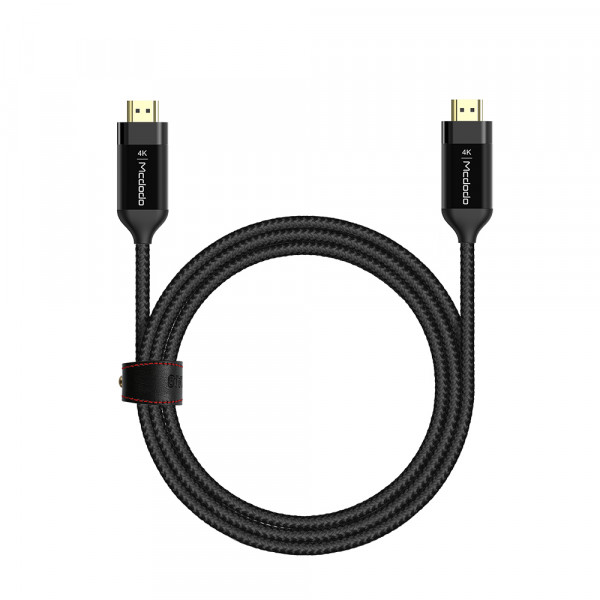 Mcdodo HDMI Kabel geflochten 4K Stecker Verbinder Hohe Geschwindigkeit TV Kabel Video Gaming Heimkino in schwarz