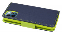 cofi1453® Buch Tasche "Fancy" kompatibel mit iPhone 12 Pro Max Handy Hülle Etui Brieftasche Schutzhülle mit Standfunktion, Kartenfach Blau-Grün
