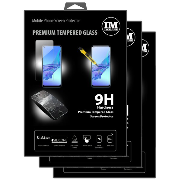 cofi1453 3X Panzer Schutz Glas 9H Tempered Glass Display Schutz Folie Display Glas Screen Protector kompatibel mit Oppo A32