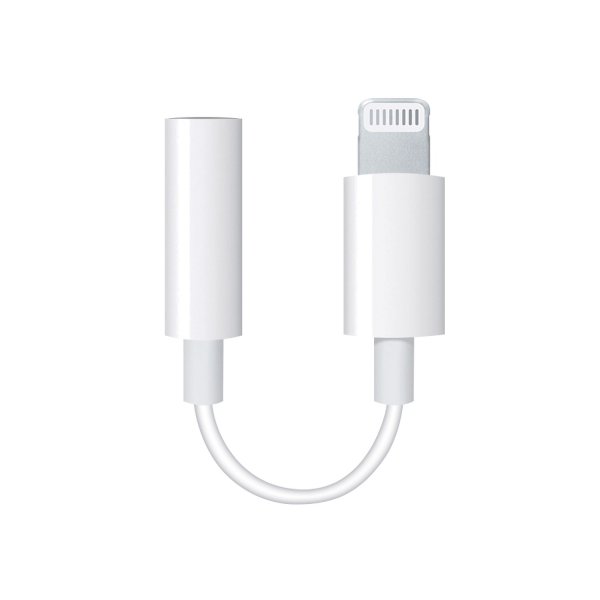 Sunix iOS Adapter auf 3,5mm Aux Kabel Stecker Klinke für iPhone Weiß