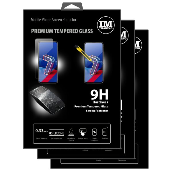 cofi1453 3X Panzer Schutz Glas 9H Tempered Glass Display Schutz Folie Display Glas Screen Protector kompatibel mit ASUS ZENFONE 7