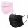50x -500x Stück Schutzmaske Mundschutz Einweg Maske Gesichtsmaske 3 Lagig Vliesstoff Schwarz / Pink