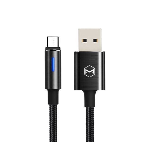 Mcdodo King Kabel Micro-USB 1,8m mit automatischer Abschaltung Ladekabel QC3.0 Schnell Ladegerät in schwarz