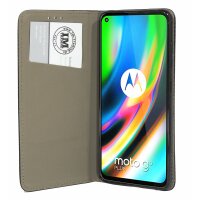 cofi1453®  Elegante Buch-Tasche Hülle Smart Magnet kompatibel mit MOTOROLA MOTO G9 PLUS Leder Optik Wallet Book-Style Cover Schale