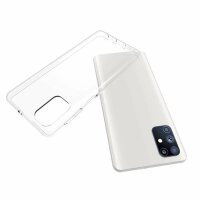 cofi1453® Silikon Hülle Basic kompatibel mit Samsung Galaxy M51 (M515F) Case TPU Soft Handy Cover Schutz Transparent