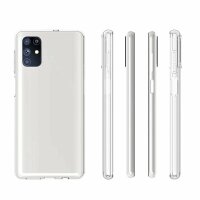 cofi1453® Silikon Hülle Basic kompatibel mit Samsung Galaxy M51 (M515F) Case TPU Soft Handy Cover Schutz Transparent