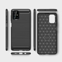 cofi1453® Silikon Hülle Basic kompatibel mit Samsung Galaxy M51 (M515F) Case TPU Soft Handy Cover Schutz Matt-Schwarz