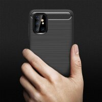 cofi1453® Silikon Hülle Basic kompatibel mit Samsung Galaxy M51 (M515F) Case TPU Soft Handy Cover Schutz Matt-Schwarz