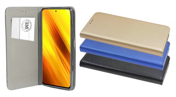 cofi1453® Buch Tasche "Smart" kompatibel mit XIAOMI POCO X3 NFC Handy Hülle Etui Brieftasche Schutzhülle mit Standfunktion, Kartenfach