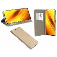 cofi1453® Buch Tasche "Smart" kompatibel mit XIAOMI POCO X3 NFC Handy Hülle Etui Brieftasche Schutzhülle mit Standfunktion, Kartenfach