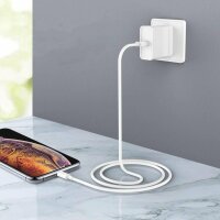 Kaku PD 18W 1m Fast Charge Kabel Schnell Datenkabel USB-C auf Lightning Weiß