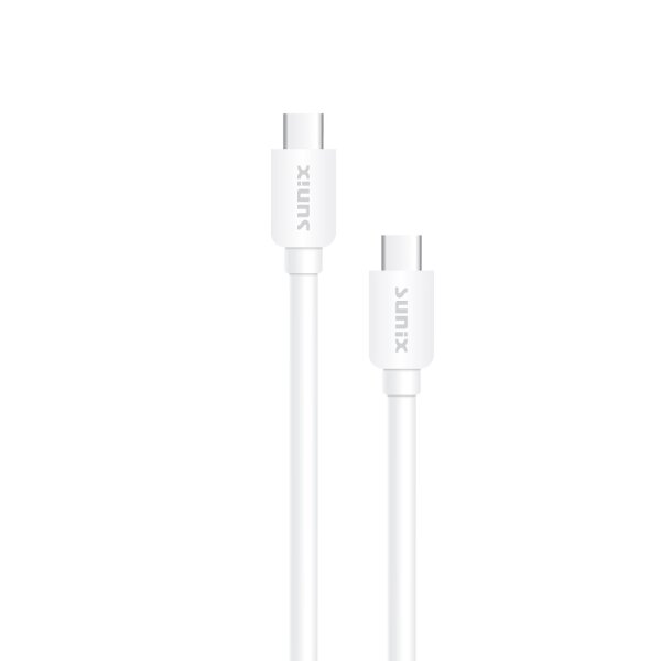 Sunix USB-C auf USB-C Kabel Typ-C Ladekabel Schnell Ladegerät 2000mAh Datenkabel Typ-C kompatibel Smartphones