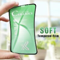 cofi1453 Schutzglas 9D Full Covered Keramik kompatibel mit Samsung Galaxy A21s (A217F) Premium Tempered Glas Displayglas Panzer Folie Schutzfolie Anti-Finger