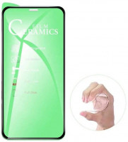 cofi1453 Schutzglas 9D Full Covered Keramik kompatibel mit iPhone 11 Premium Tempered Glas Displayglas Panzer Folie Schutzfolie Anti-Finger